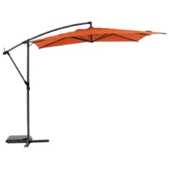 PARASOL DECENTRE 2.5X2.5M MANOA AMBRE
