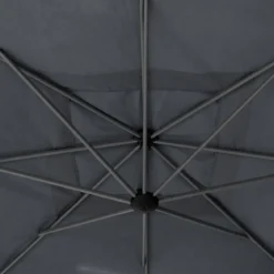 PARASOL DECENTRE 2.5X2.5M MANOA ARDOISE