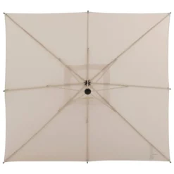 PARASOL DECENTRE 2.5X2.5M MANOA ARGILE BLE