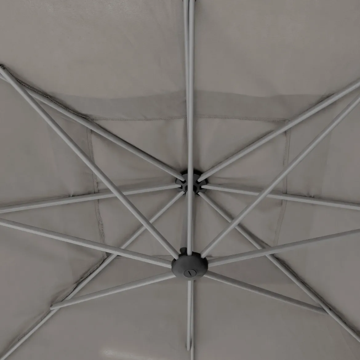 PARASOL DECENTRE 2.5X2.5M MANOA TAUPE