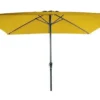 PARASOL RECTANGLE INCLINABLE ALUMINIUM 2X3M JAUNE SOLAIRE