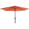 PARASOL ROND 3M ALUMINIUM ORANGE BRULE