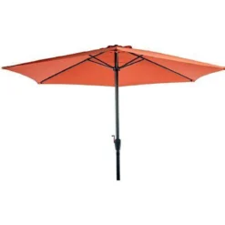 PARASOL ROND 3M ALUMINIUM ORANGE BRULE