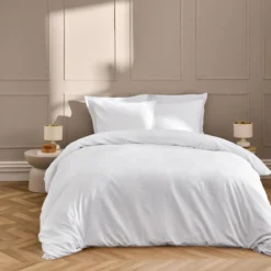 PARURE 3 P 260X240CM COTON POLYESTER LAVE LINELLA BLANC