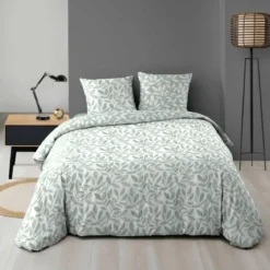 PARURE 3 P. 240X220CM MICROFIBRE IMPRIMEE ALLOVER SEQUOIA