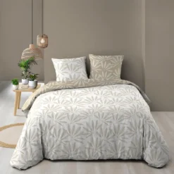 PARURE 3 PIECES 240X220CM IMPRIME 57 FILS ALLOVER MALIA