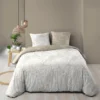 PARURE 3 PIECES 240X220CM IMPRIME 57 FILS ALLOVER CASSIA