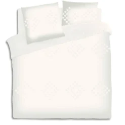 PARURE COTON LAVE TUFT IVOIRE 240X220CM