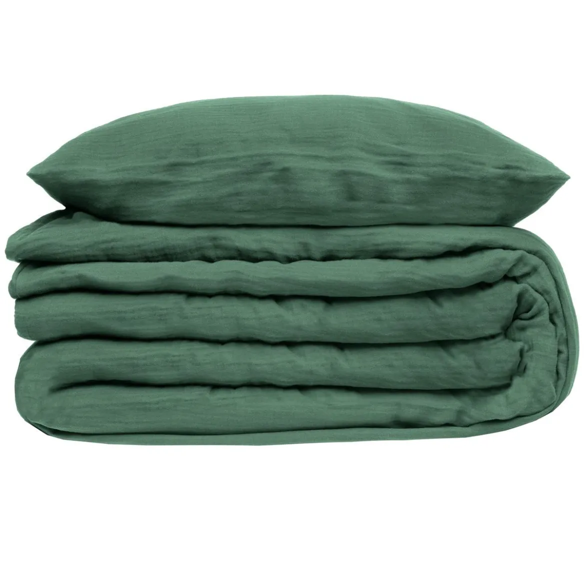 PARURE DOUBLE GAZE COTON CELADON 260X240CM