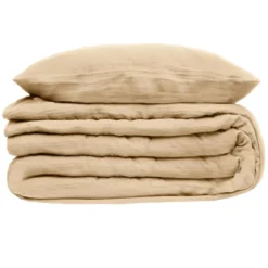 PARURE DOUBLE GAZE COTON LIN 240X220CM