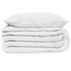PARURE DOUBLE GAZE COTON BLANC 260X240CM