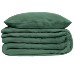 PARURE DOUBLE GAZE COTON CELADON 240X220CM