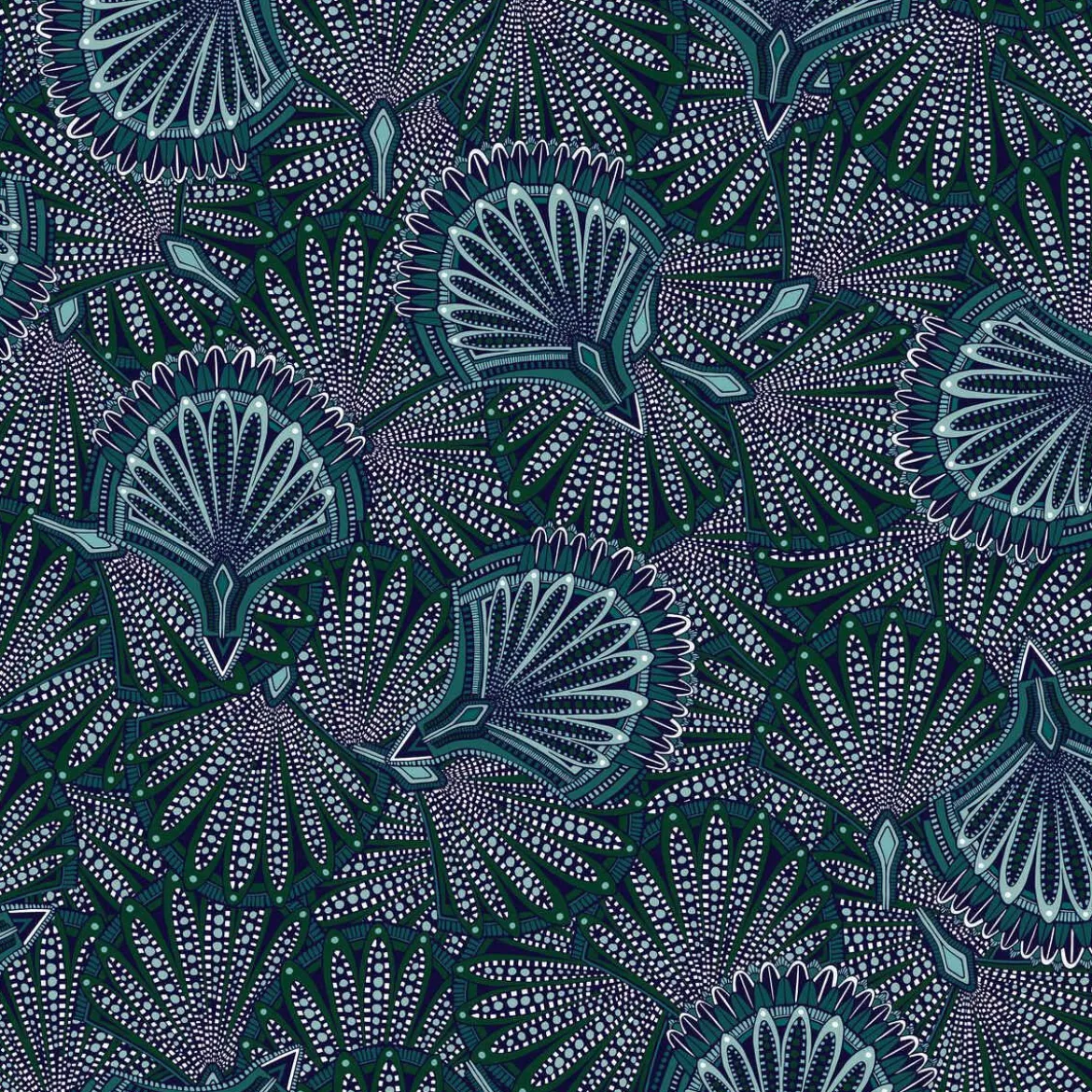 PARURE IMPRIMEE EVENTAIL 240X220CM