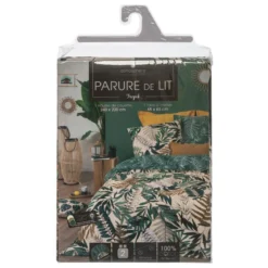 PARURE IMPRIMEE TROPIQUE 240X220CM