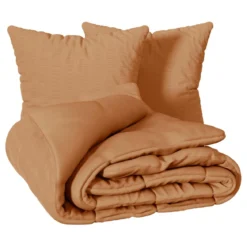 PARURE SEERSUCKER TERRACOTTA 240X220CM