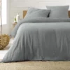 PARURE 260X240CM GAZE COTON UNI 57 FILS ANGELIA GRIS