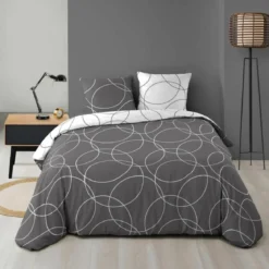 PARURE 240X220CM MICROFIBRE IMPRIMEE ALLOVER ELTON