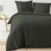 PARURE 240X220CM MICROFIBRE UNIE CLEO KAKI