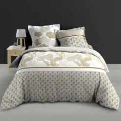 PARURE 240X220CM PERCALE IMPRIME 78 FILS ALLOVER MELISSE