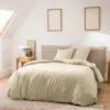 PARURE 240X220CM UNIS 60 FILS MELINE SABLE