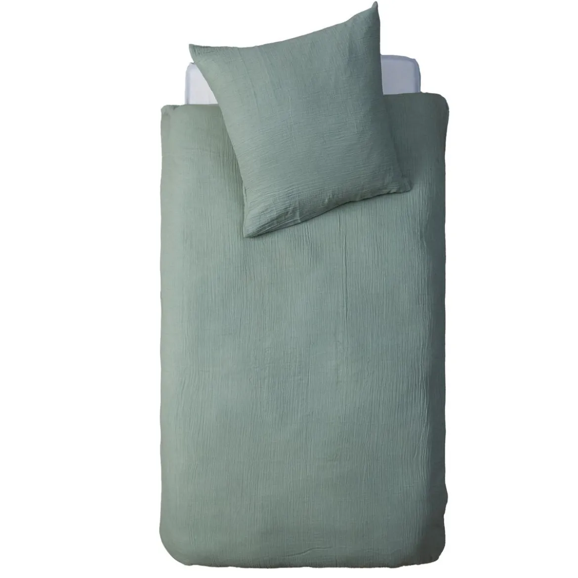 PARURE DOUBLE GAZE COTON NOISETTE 140X200CM