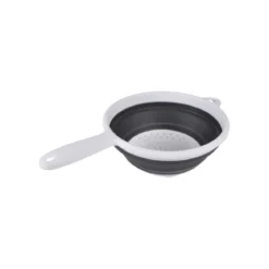 PASSOIRE RETRACTABLE AVEC MANCHE 36X23X9CM BLANC ANTHRACITE