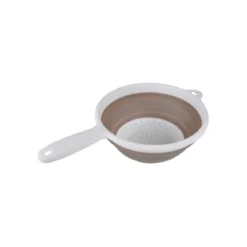 PASSOIRE RETRACTABLE AVEC MANCHE 36X23X9CM BLANC TAUPE
