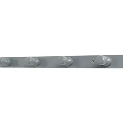 PATERE BOIS A FIXER 4 CROCHETS   GRIS