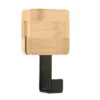 PATERE CROCHET SIMPLE BASE BAMBOU NOIR