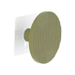 PATERE BAMBOU BOIS GRAVE D.8CM VERT OLIVE