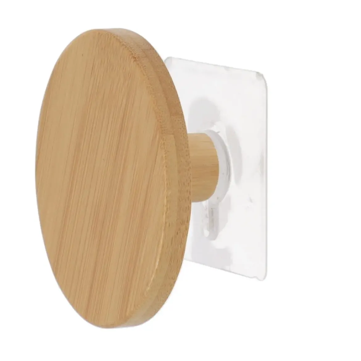 PATERE BAMBOU D.8.5CM SUR STICKER BAMBOU