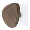 PATERE BOIS FORME GALET GRAND MODELE MARRON