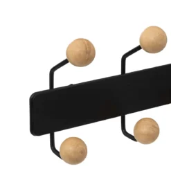 PATERE BOULE BOIS MURAL 10 TETES