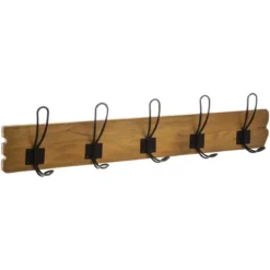 PATERE 5 CROCHET BOIS METAL LOFT