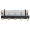 PATERE DE PORTE BOULES METAL AVEC 10 TETES BOIS