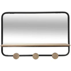 PATERE MIROIR ET ETAGERE FILO