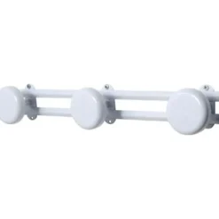 PATERES METAL A FIXER 3 ACCROCHES  BLANC