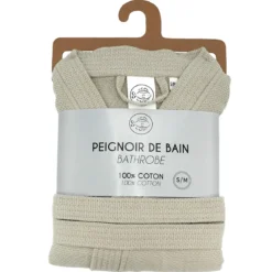 PEIGNOIR DE BAIN WAFFLE LIN TAILLE S M