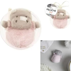 PELUCHE HIPPO BOULE TRANSPARENTE