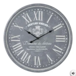 PENDULE GRAVE GRIS D.78CM