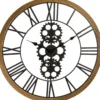 PENDULE MECANIQUE METAL BOIS D.70CM