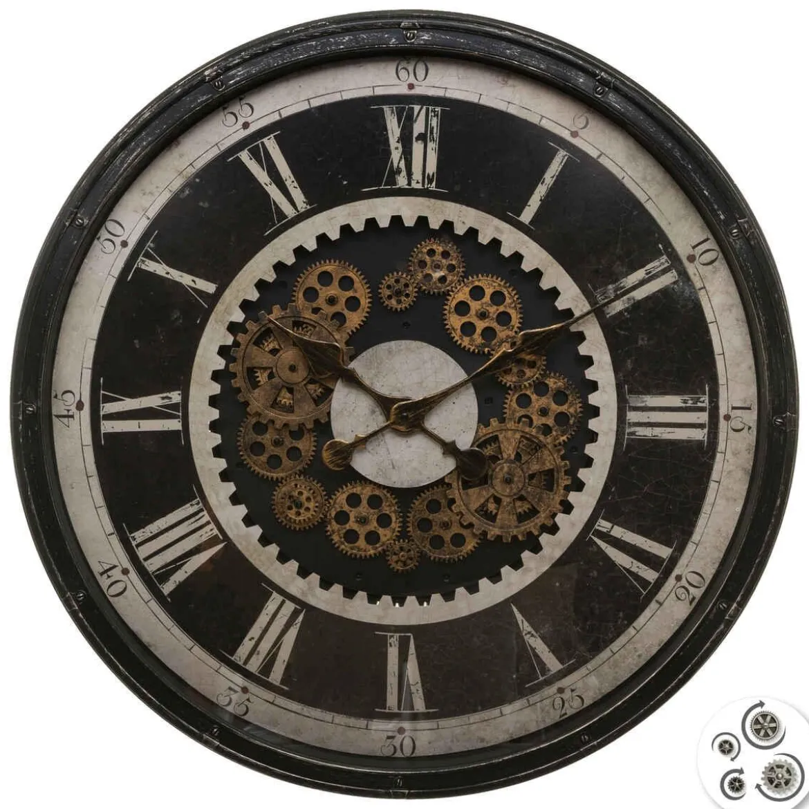 PENDULE MECANIQUE PLASTIQUE D.76CM CHARLY
