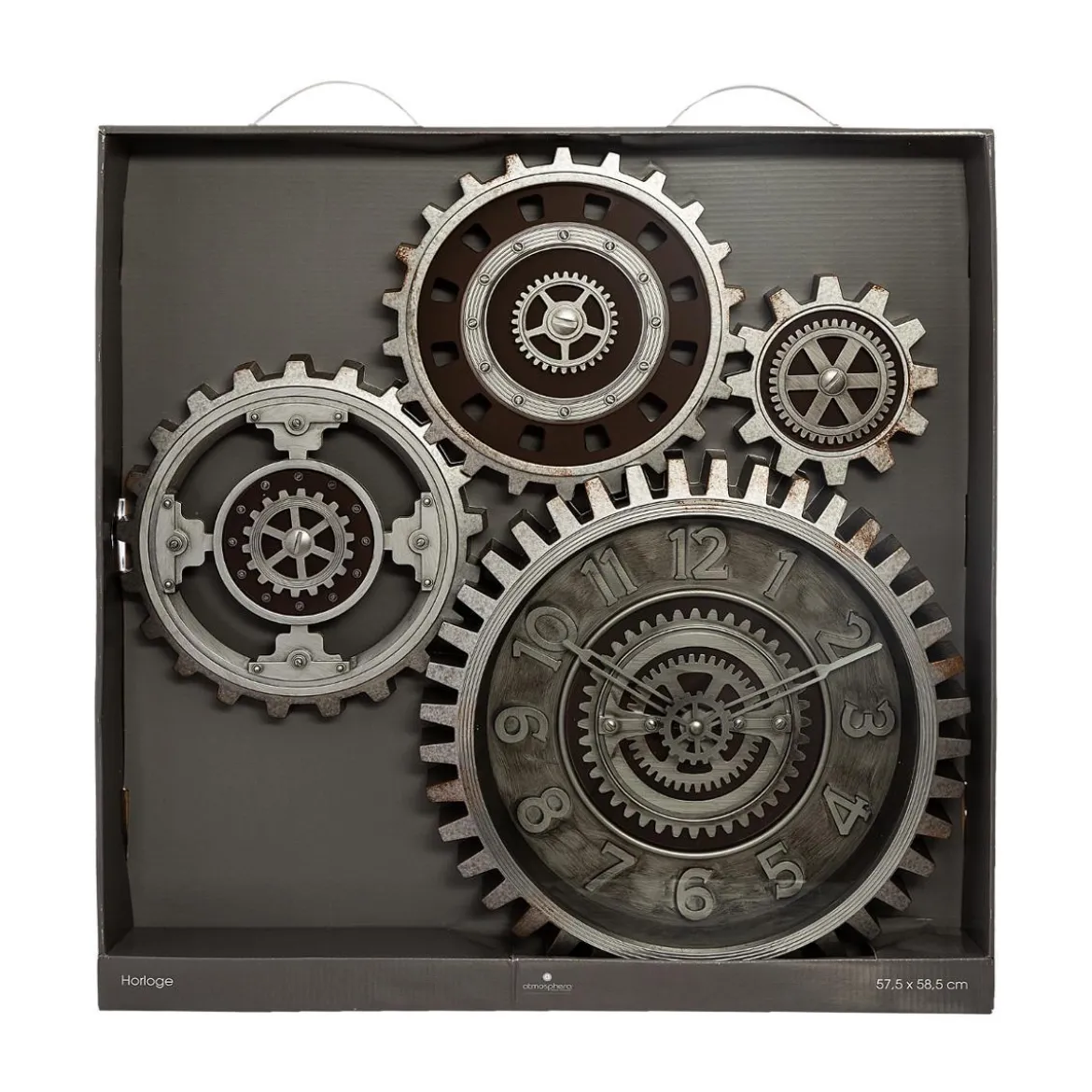 PENDULE MECANIQUE PLASTIQUE D.57X58CM