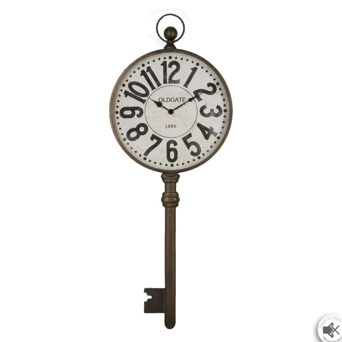 PENDULE METAL CLEF D.39.5X100CM
