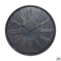 PENDULE METAL EMBOSSE D.77CM