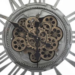 PENDULE METAL MECANIQUE CARRE D.80X80CM