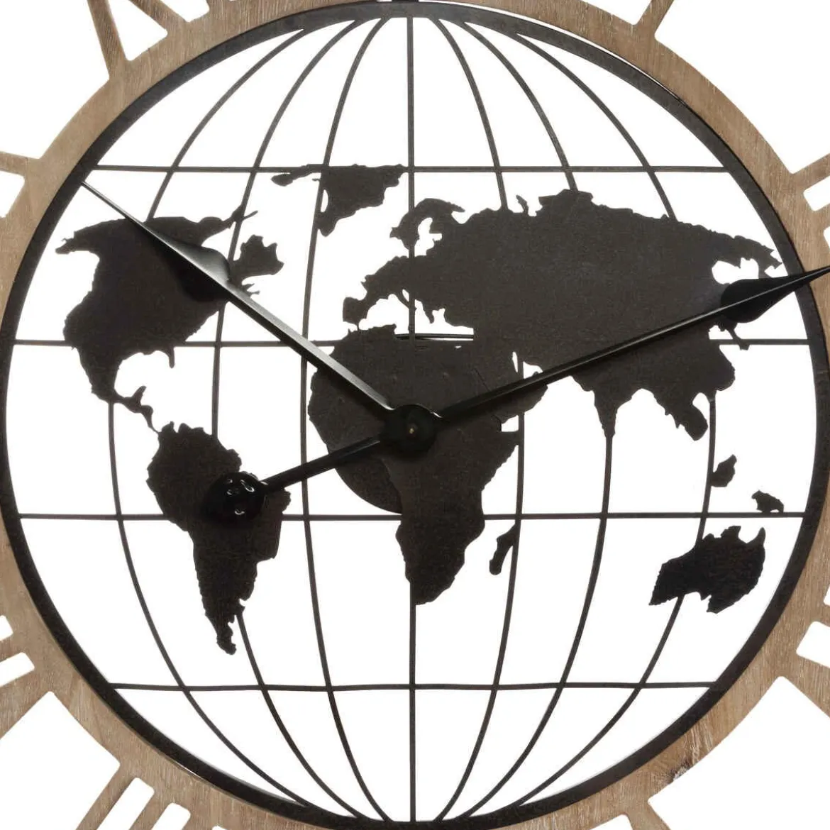 PENDULE METAL MONDE D.67CM