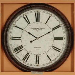PENDULE METAL NOIRE D.62CM