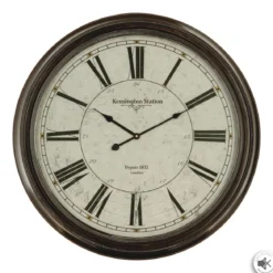 PENDULE METAL NOIRE D.62CM