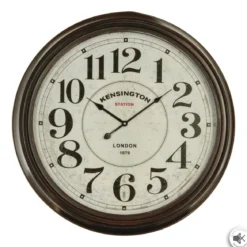 PENDULE METAL NOIRE D.62CM